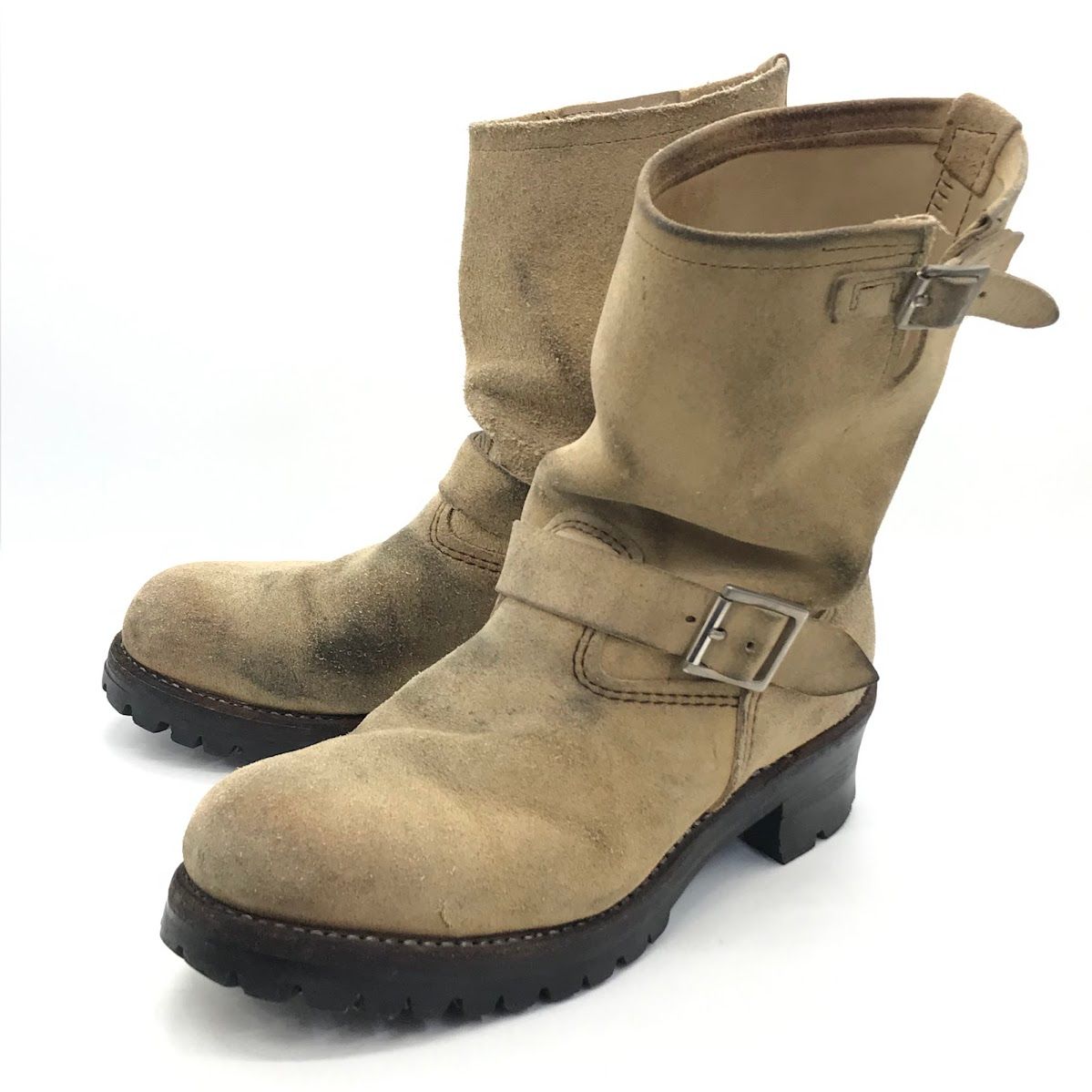 【倉吉店】 中古 RED WING | レッドウィング ブーツ ENGINEER BOOTS エンジニアブーツ 8268 ベージュ 27.5cm 【127】