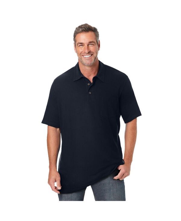 キングサイズ メンズ トップス ポロシャツ トール KingSize Big Tall UltraLightweight Polo Black ブラック