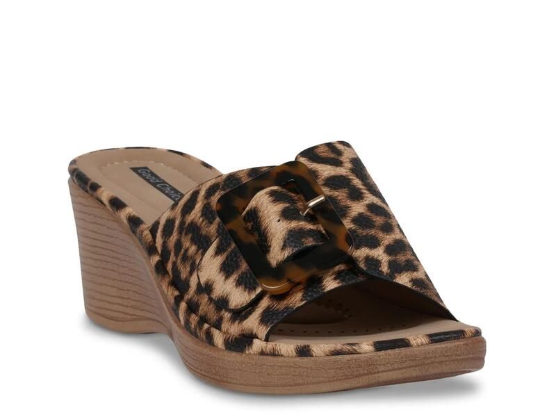 グッドチョイス レディース シューズ サンダル Good ChoiceTeri Wedge Sandal Multicolor Leopard Print マルチカラー