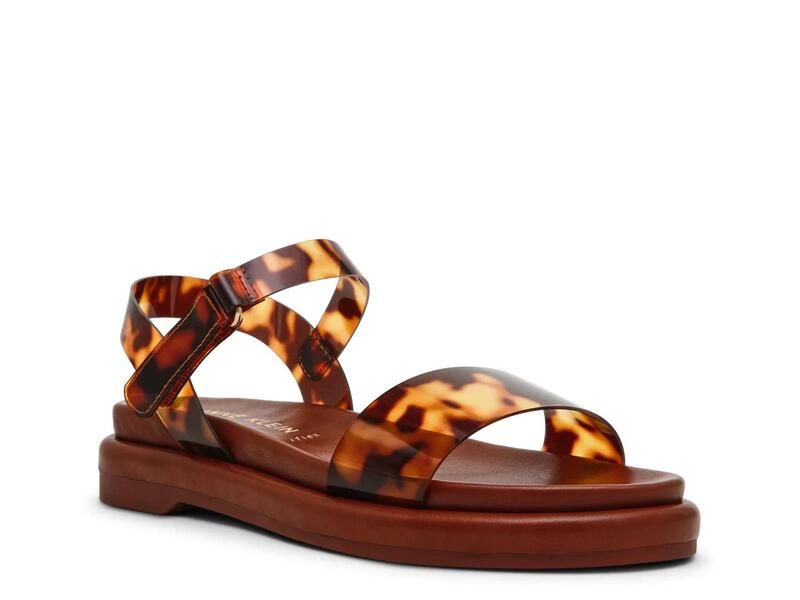 アンクライン レディース シューズ サンダル Anne KleinElani Sandal Brown Tortoiseshell ブラウン