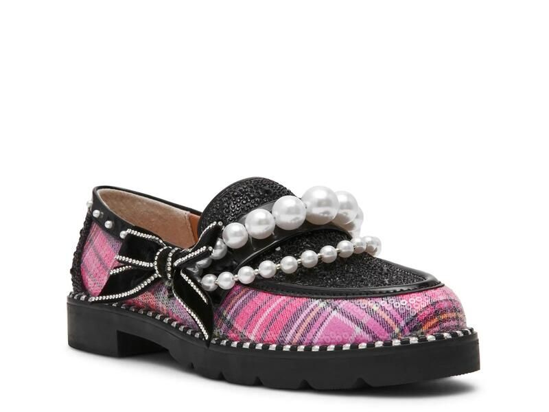 ベッツィジョンソン レディース シューズ スリッポン・ローファー Betsey JohnsonShiloh Loafer PinkBlack ブラック