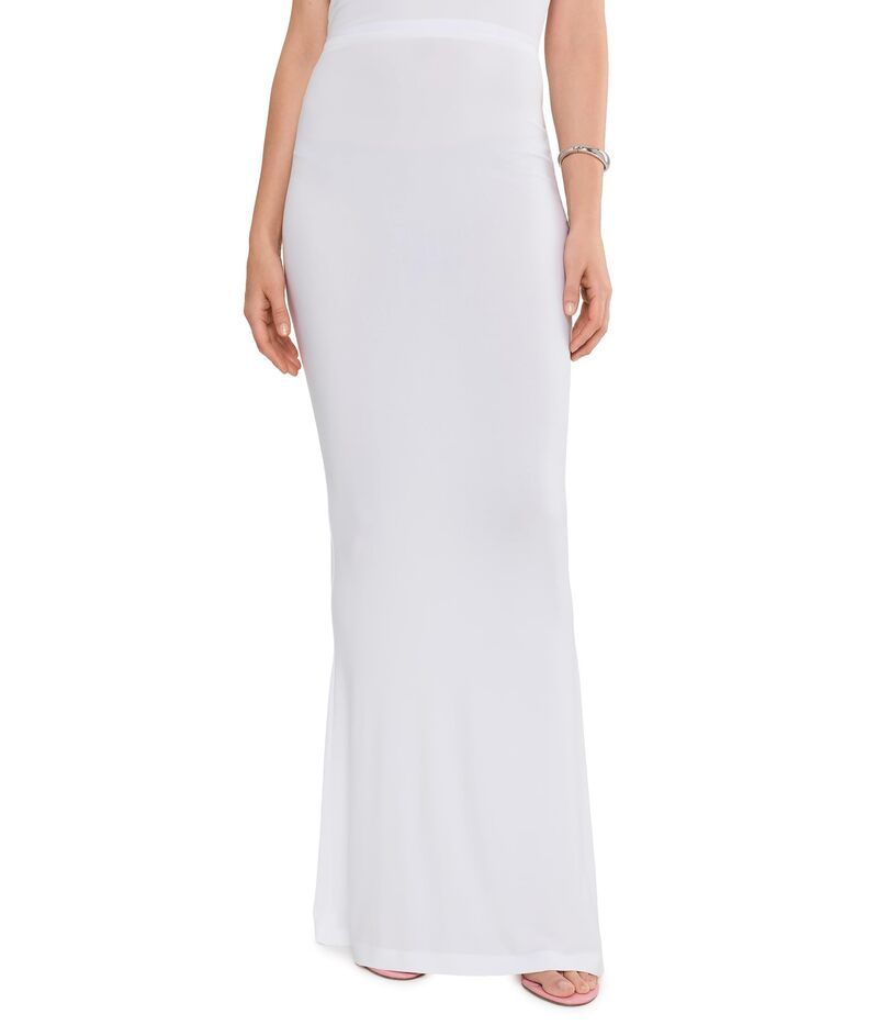 ノーマカマリ レディース ボトムスカート Norma Kamali Obie Long Skirt Sno white ホワイト