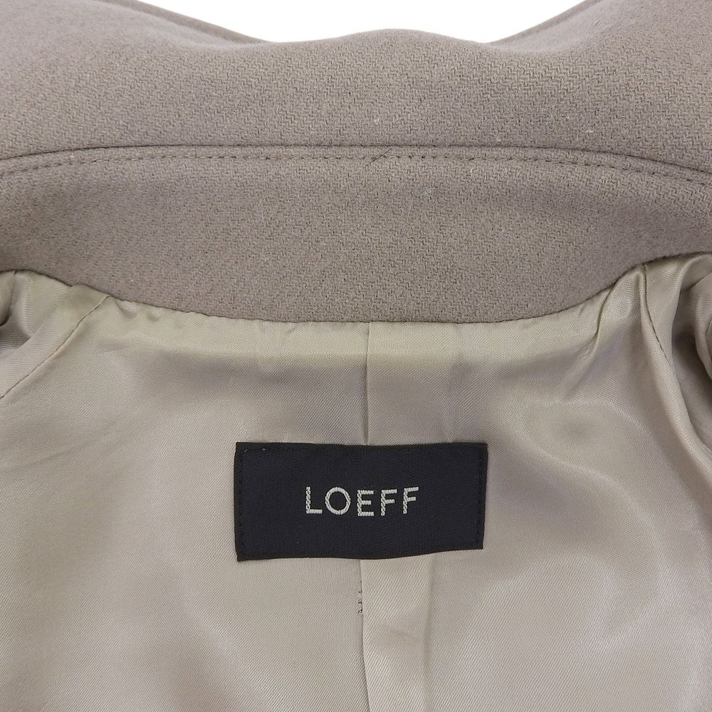 LOEFF ロエフ センターベント メルトン ステンカラー コート ウール