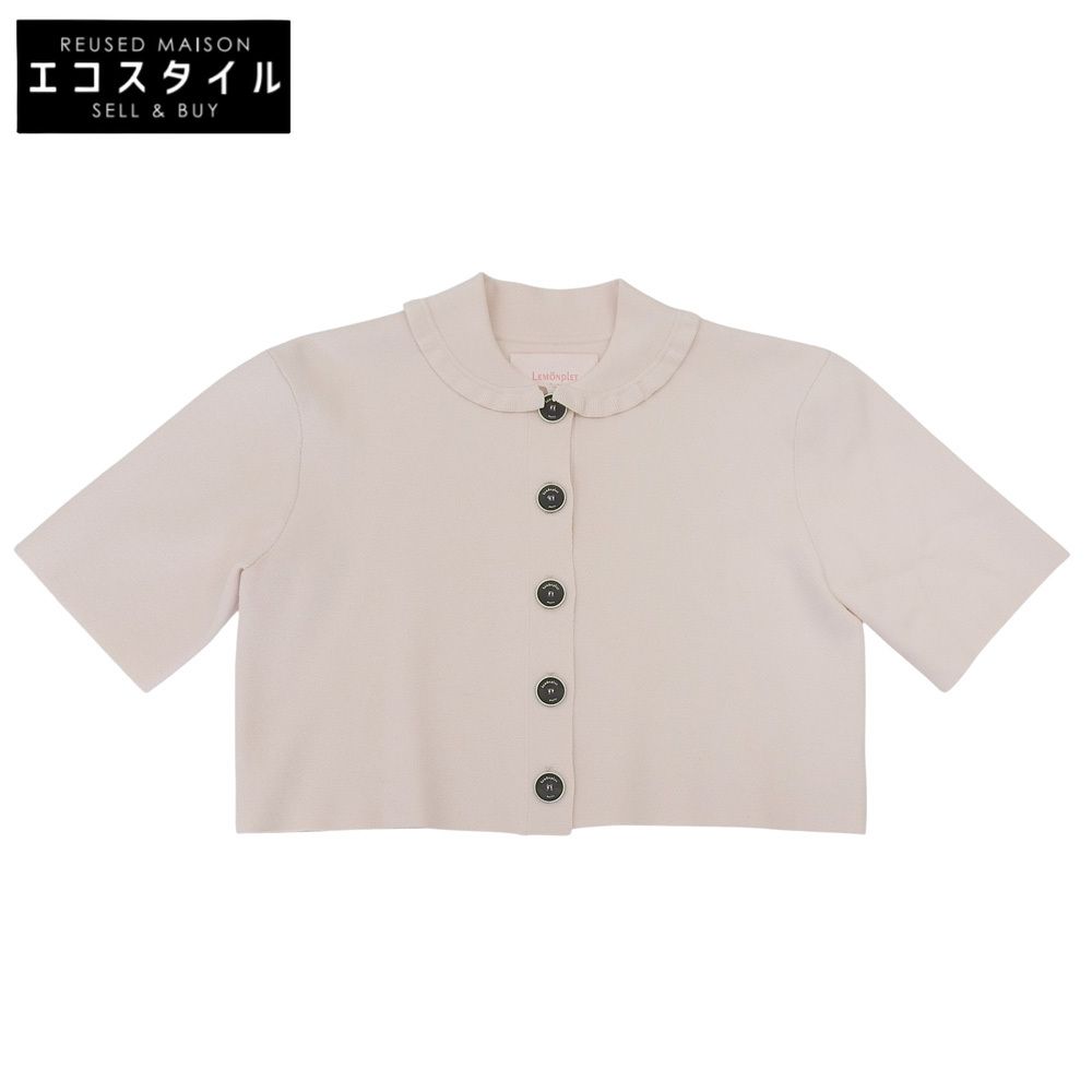 LEMONPLET　レモンプレット　KNIT RUSIA MINI CARDIGAN カーディガン トップス レディース ベビーピンク ONE SAIZE　ONE SIZE