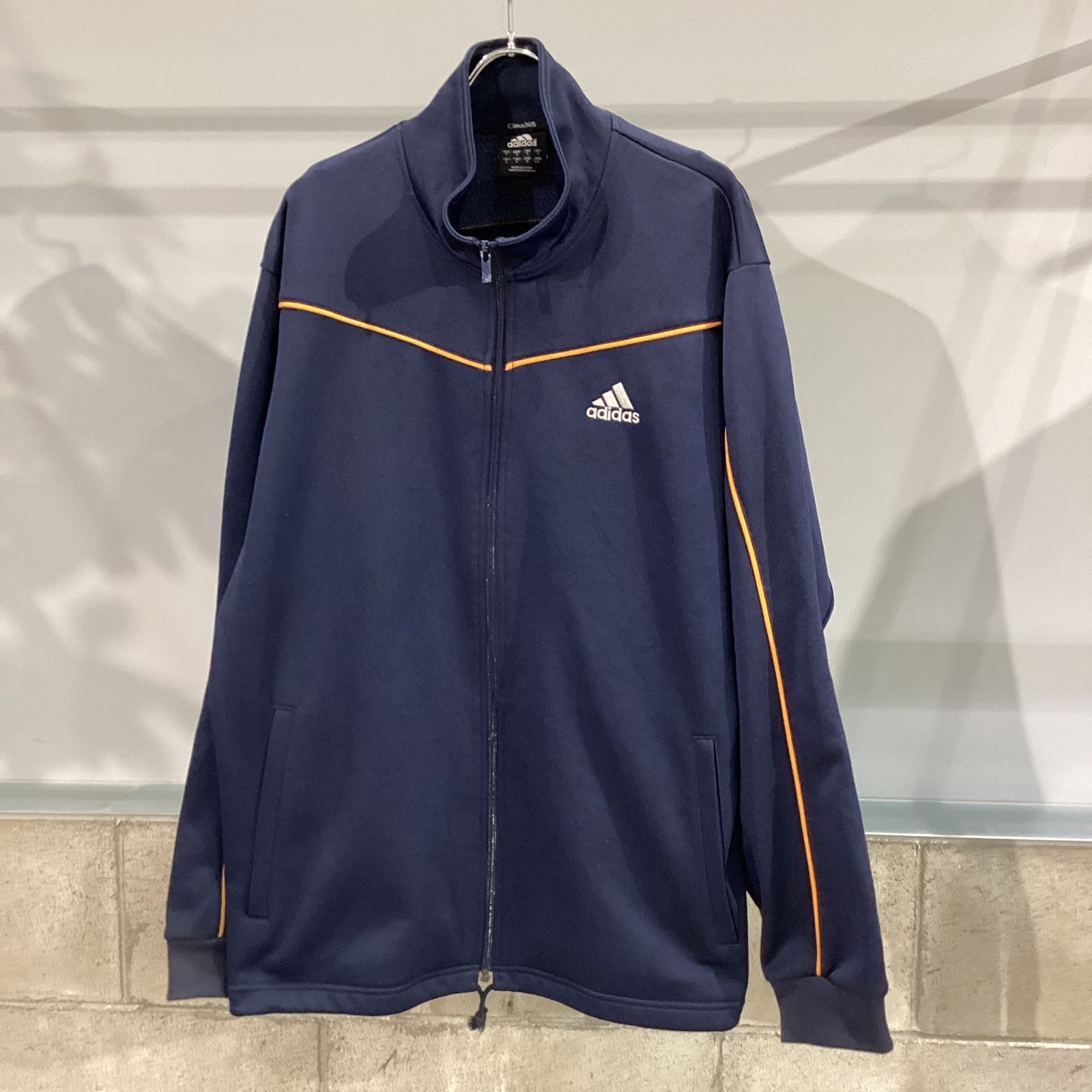adidas Clima365 ジャージ トラックジャケット ネイビー オレンジ M 