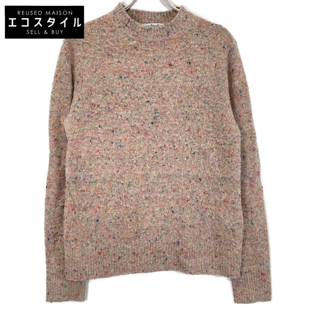 ACNE STUDIOS　アクネ ストゥディオズ　FN-MN-KNIT000225 マルチカラー クルーネック ロングスリーブニット　L