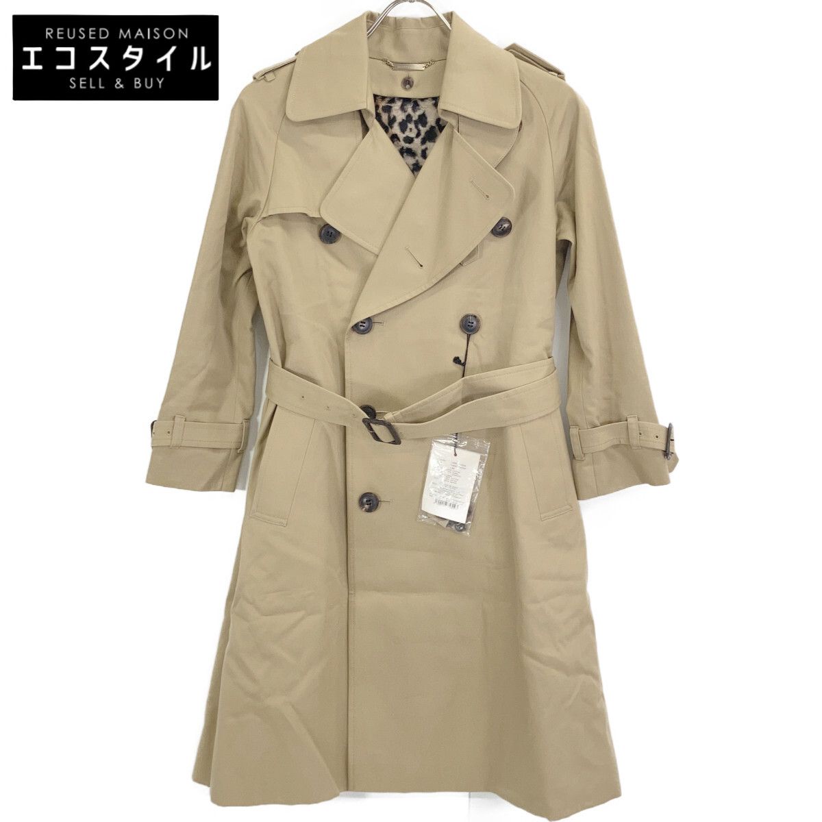 beautifulpeople　ビューティフルピープル　キャメルベージュ 1000103404 20AW コットンギャバジン トレンチコート　130