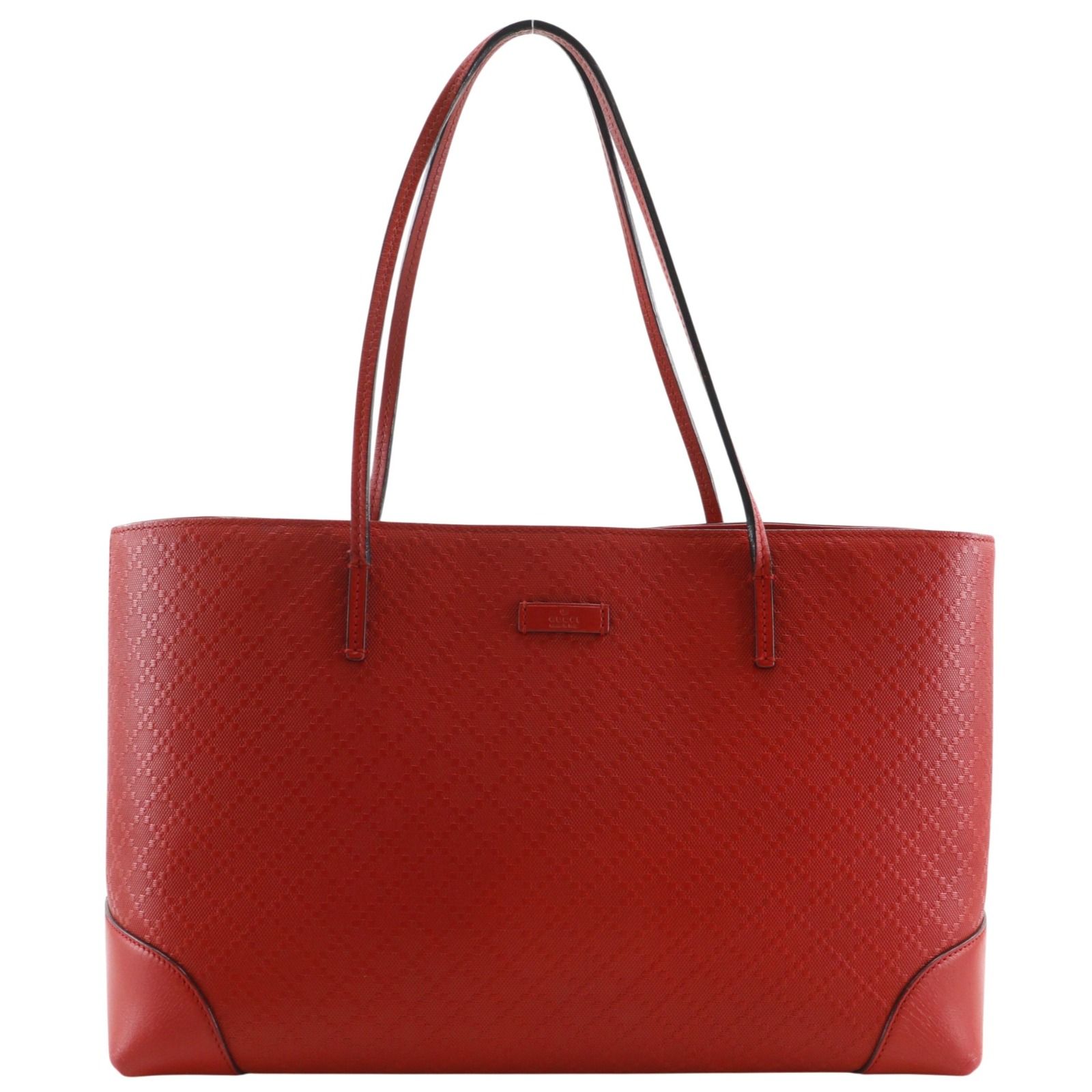 【GUCCI】グッチ ディアマンテ 353397 レザー 赤 レディース トートバッグ