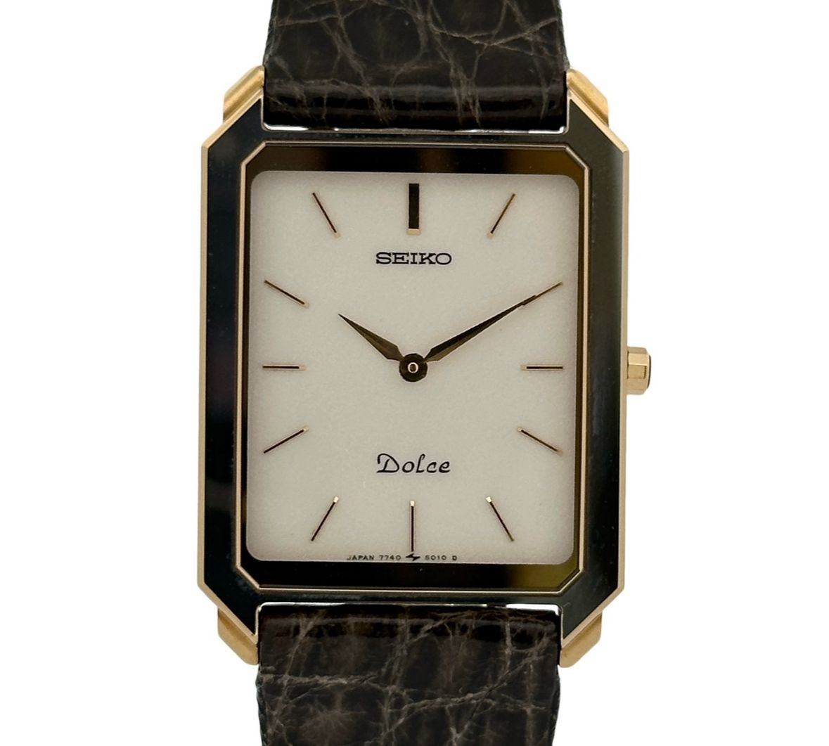 SEIKO セイコー 腕時計 稼働品 7740-5010 Dolce 電池交換済 電池交換済み）SEIKO セイコー Dolce ドルチェ クォーツ 腕時計