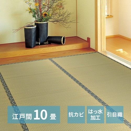 萩原 い草カーペット　白馬　江戸間10帖　-