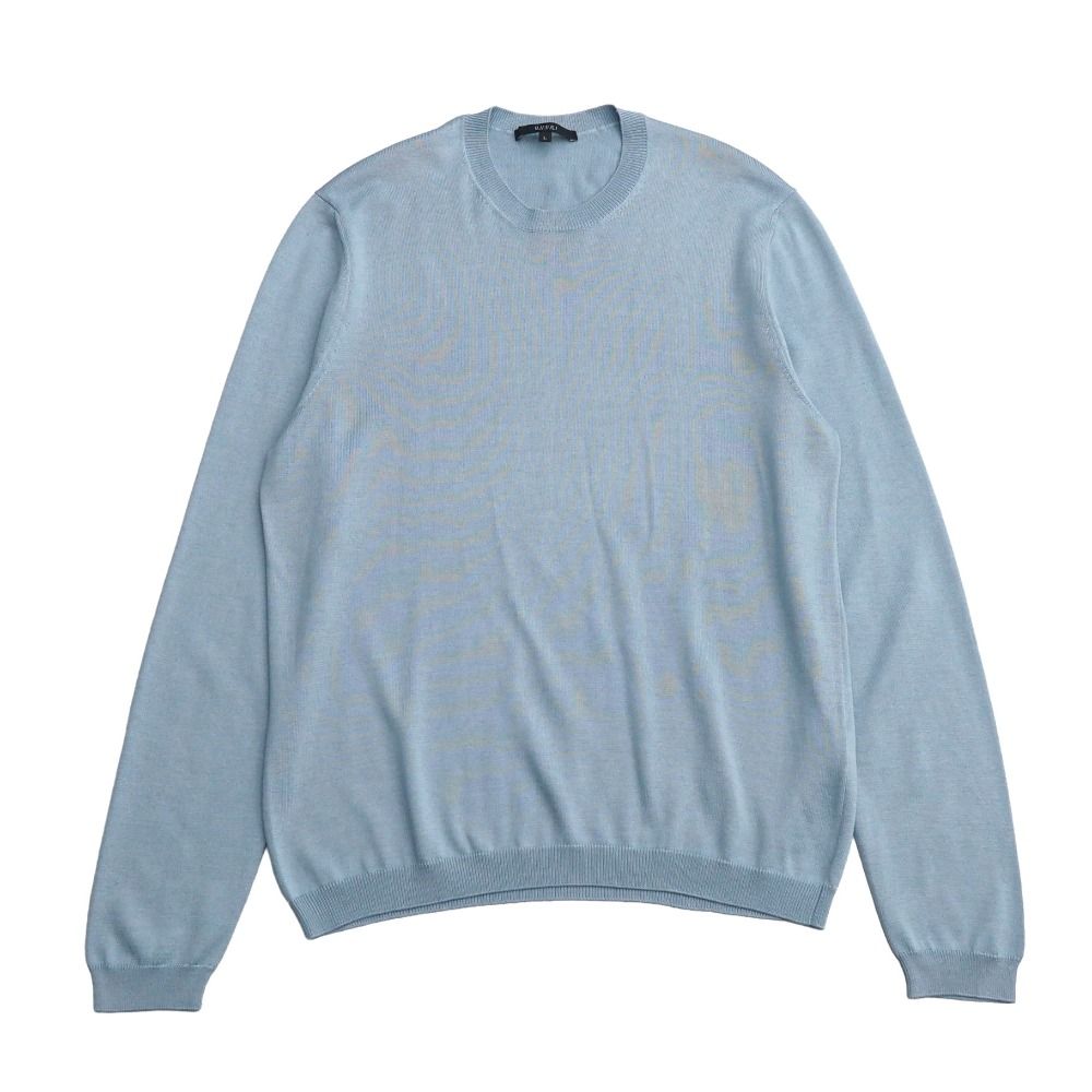 GUCCI グッチ ニット サイズL シルク × コットン セーター クルーネック イタリア製 ブランド古着【中古】20260630/RA9999