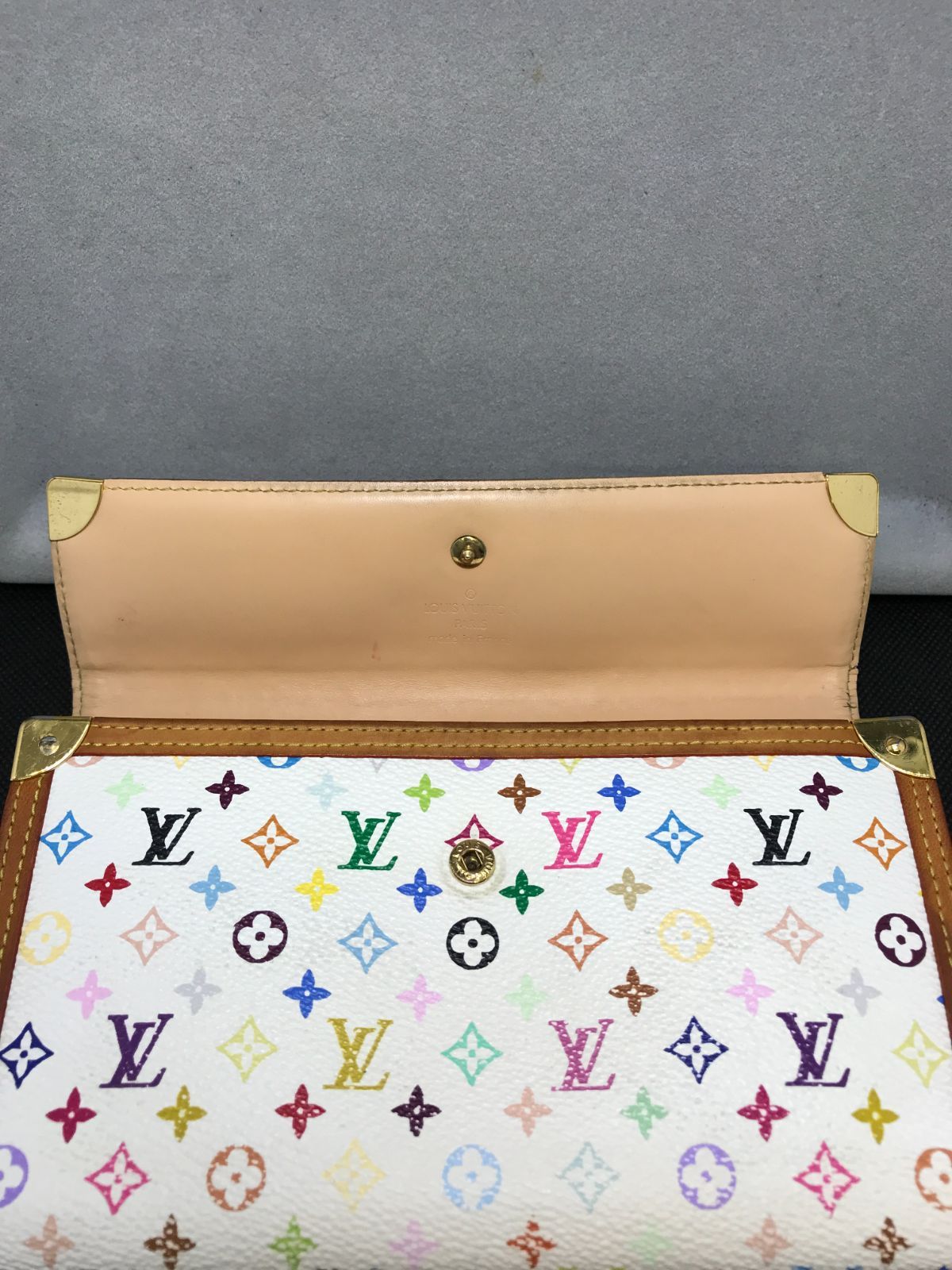 LOUIS VUITTON ルイヴィトン 長財布 モノグラム マルチカラー ホワイト