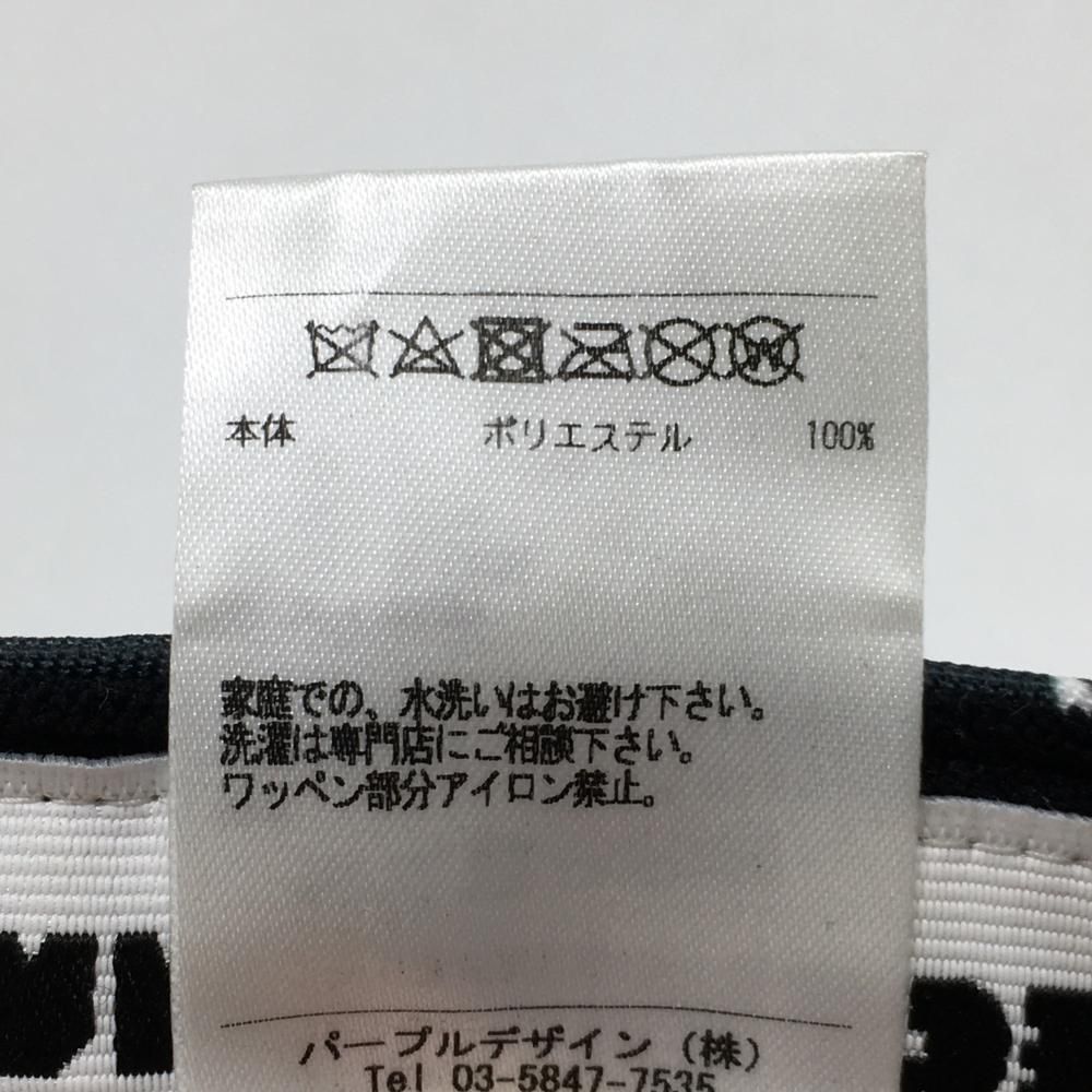 超美品】ディセンバーメイ キャップ 白×黒×レッド 総柄 英字 FREE