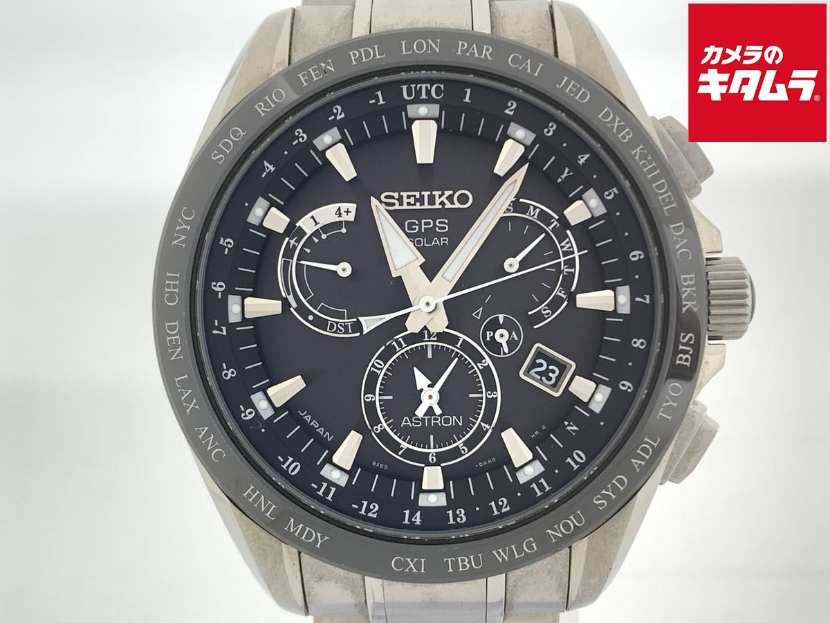 【中古】 【並品】 セイコー アストロン ブラック SBXB045/8X53-0AB0-2 チタン
