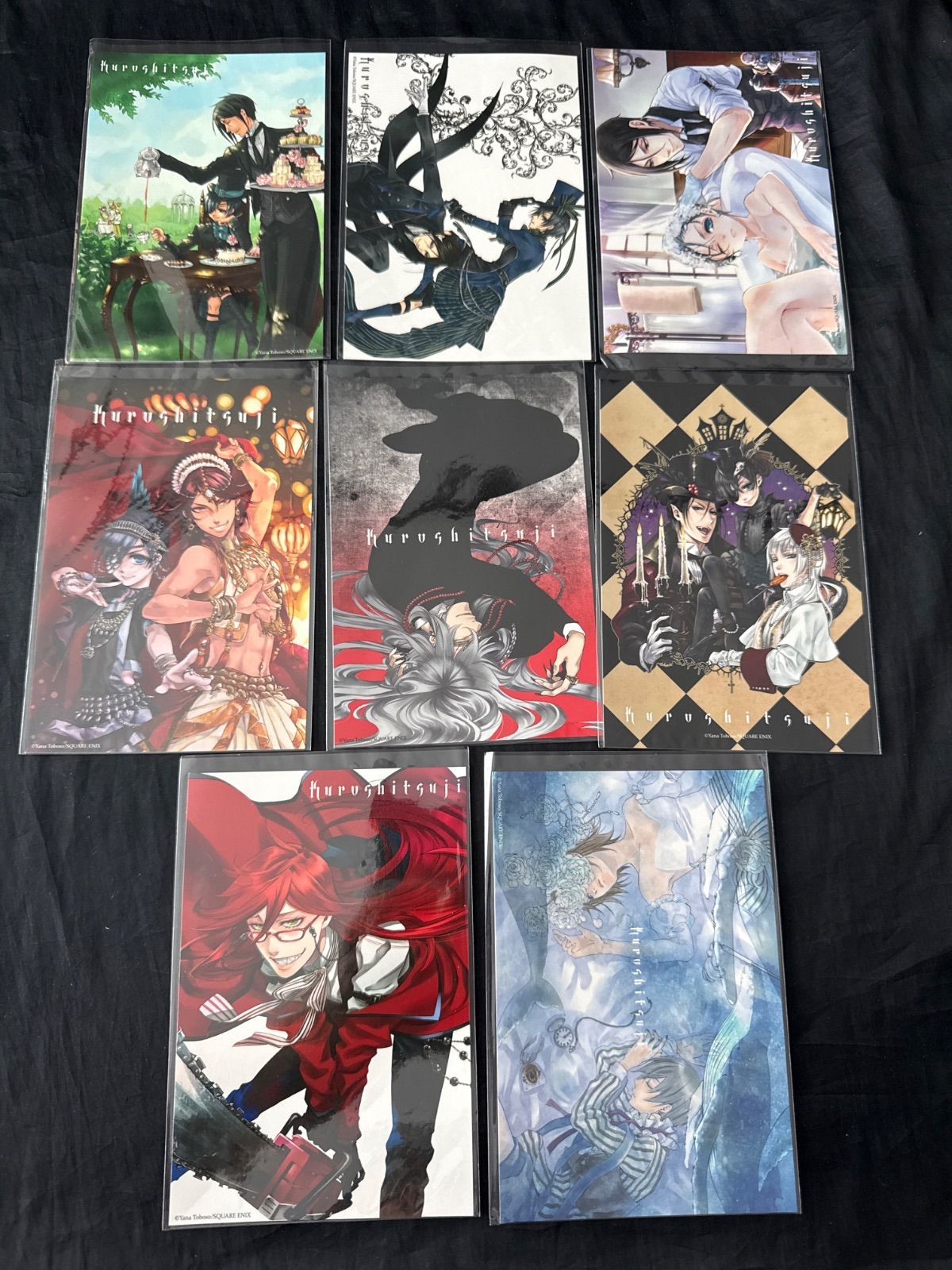 黒執事 10周年記念 黒執事原画展 枢やなの世界 ポストカード 8点まとめ