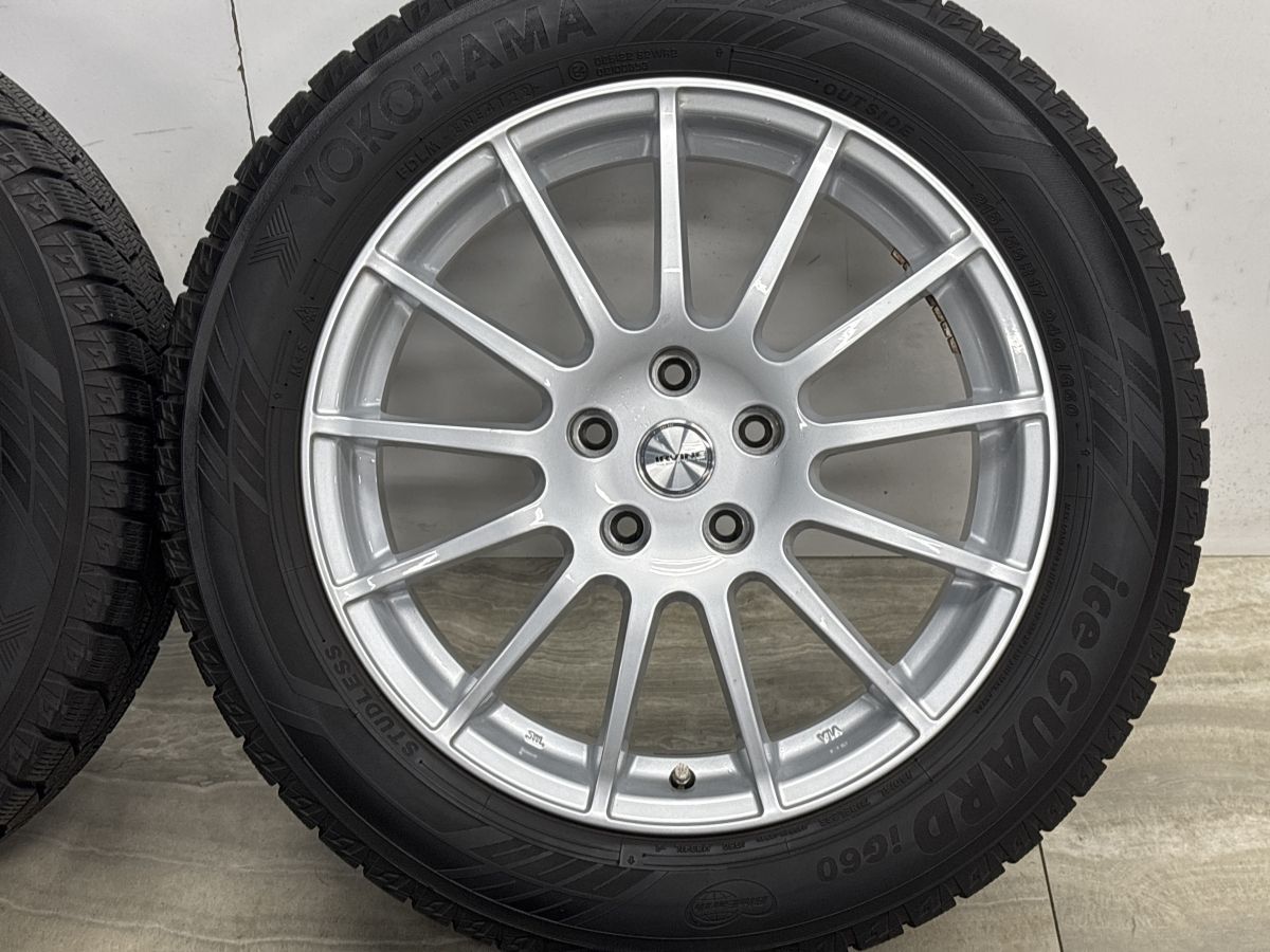 バリ溝 美品】IRVINE 17in 7J +40 PCD112 ヨコハマ アイスガード iG60 