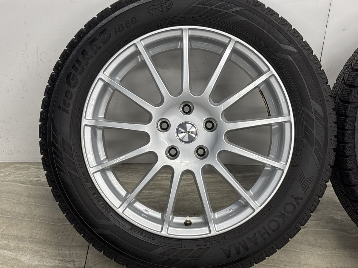 バリ溝 美品】IRVINE 17in 7J +40 PCD112 ヨコハマ アイスガード iG60 