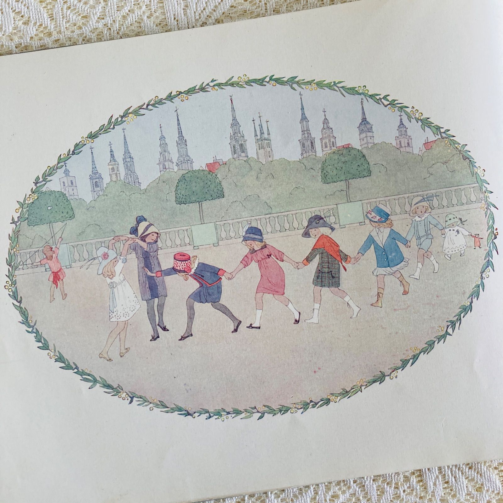 ル・メール挿絵の優雅なアンティーク楽譜絵本 Our Old Nursery Rhymes