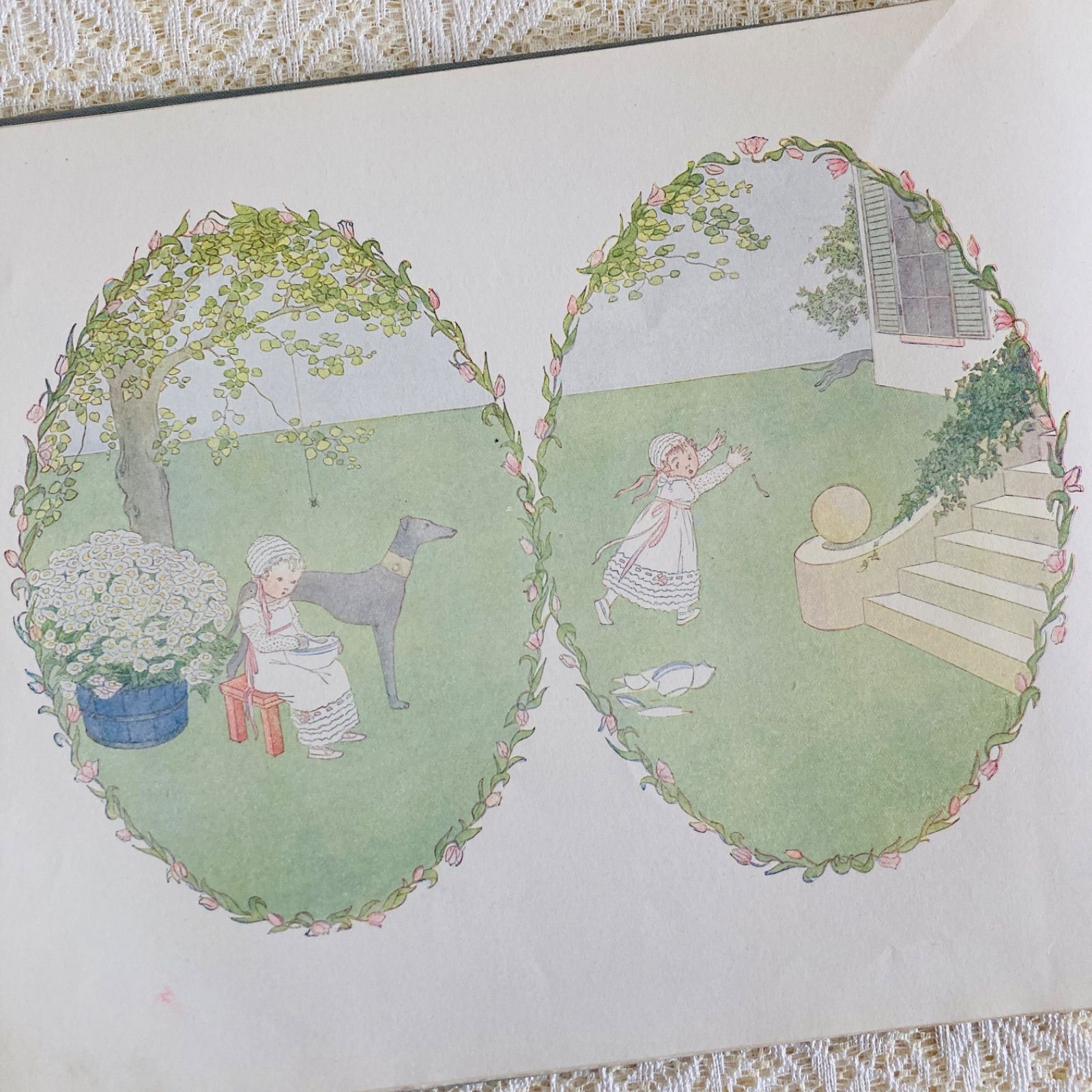 ル・メール挿絵の優雅なアンティーク楽譜絵本 Our Old Nursery Rhymes