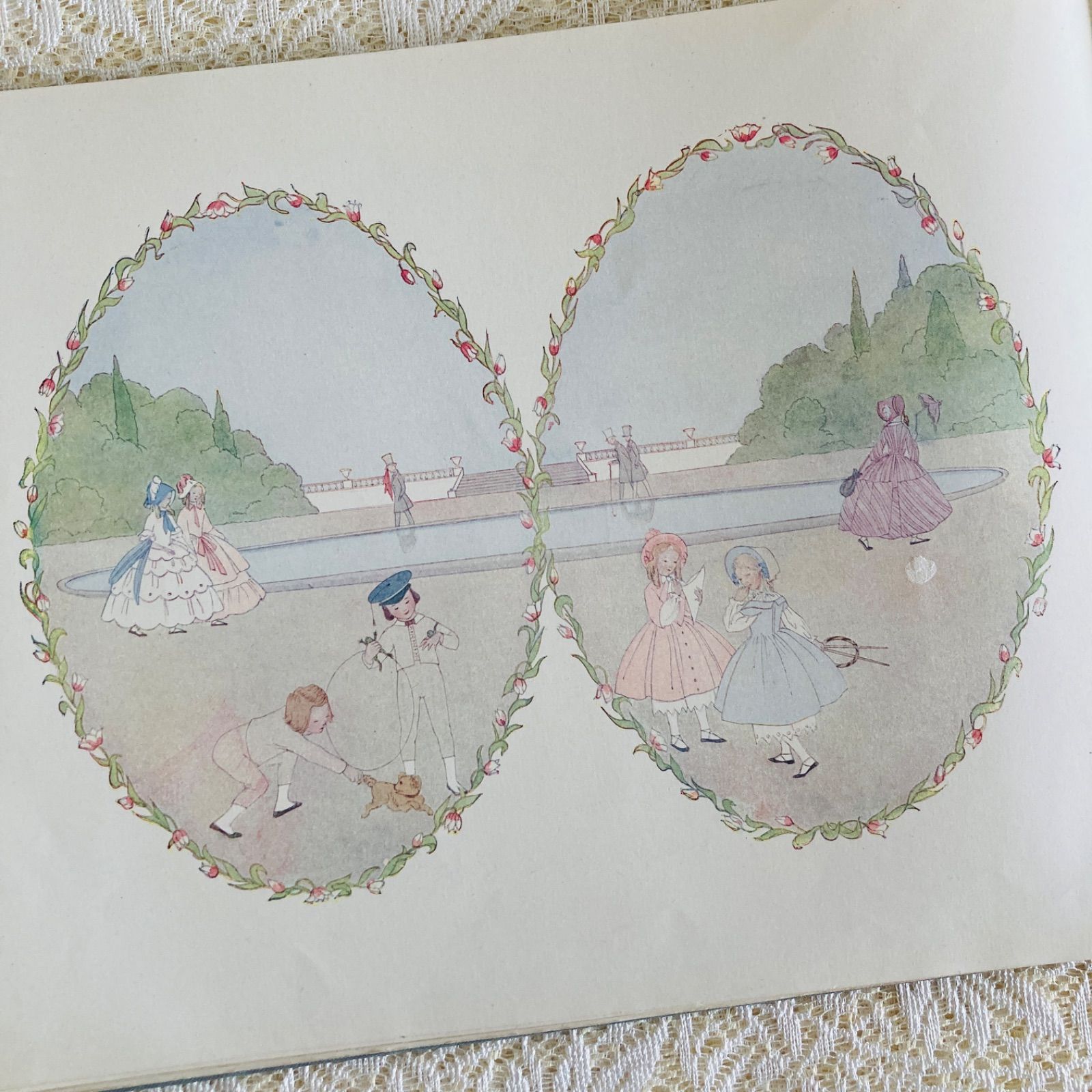本 ル・メール挿絵の優雅なアンティーク楽譜絵本 Our Old Nursery