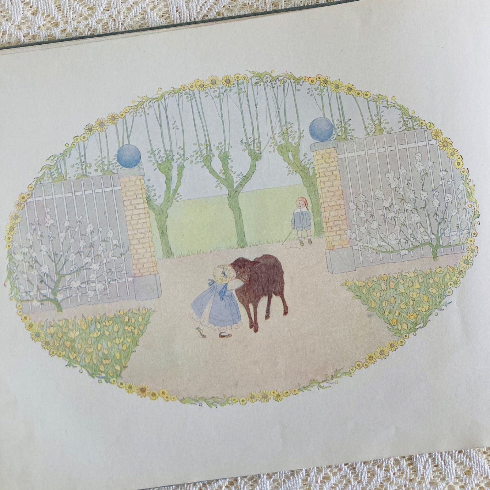 ル・メール挿絵の優雅なアンティーク楽譜絵本 Our Old Nursery Rhymes