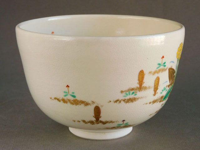 茶碗 色絵春草 閑粋 南口 閑粋 色絵 春草 茶碗 ② - メルカリ