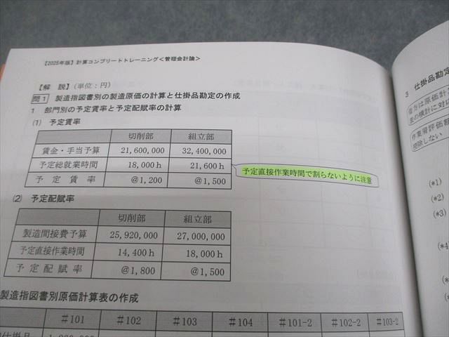 CPA会計学院 公認会計士講座 2025年版 池邉宗行の計算コンプリート