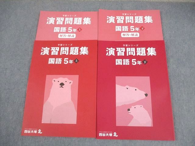 状態良 書き込み解答ほぼ無 四谷大塚4年 国算理社/上下 2022年使用
