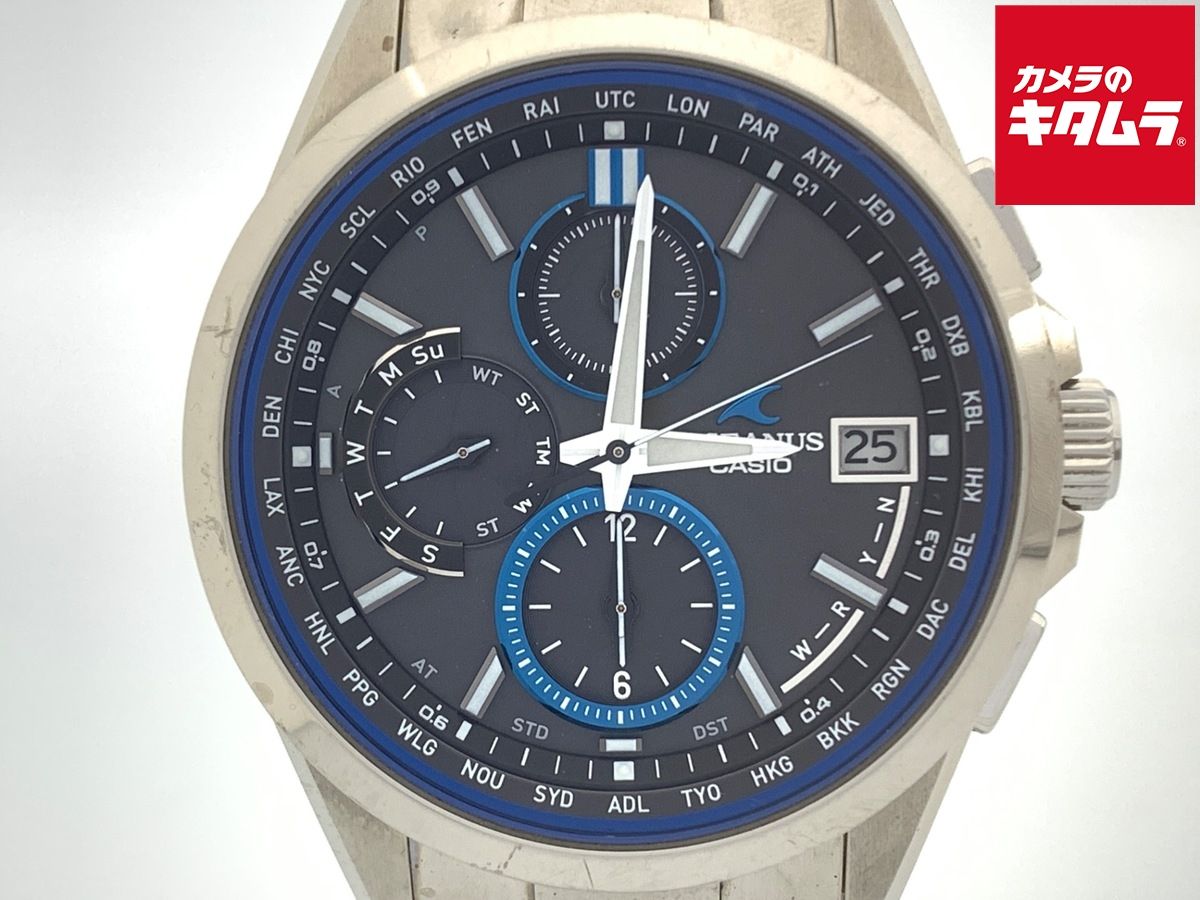 カシオ　オシアナス　OCW-T2600-1AJF　中古 中古】 【並品】 カシオ オシアナス ブラック OCW-T2600-1AJF チタン