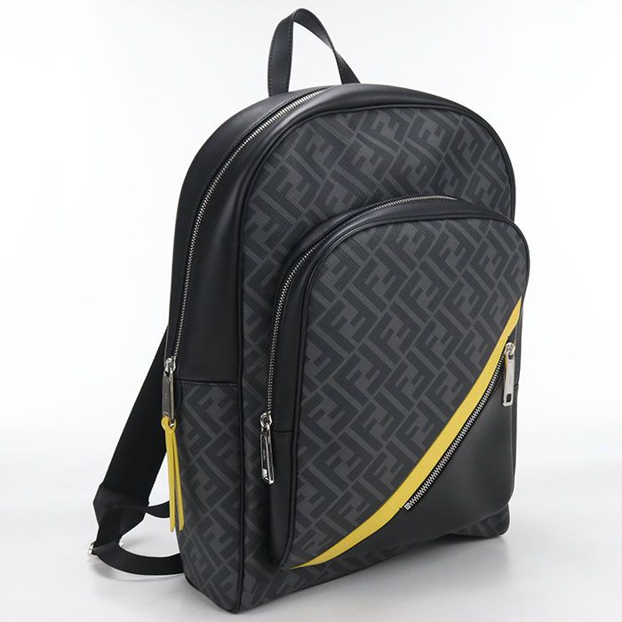 FENDI フェンディ バックパック ダイアゴナル 7VZ074 リュック ファブリック【中古】 メンズ