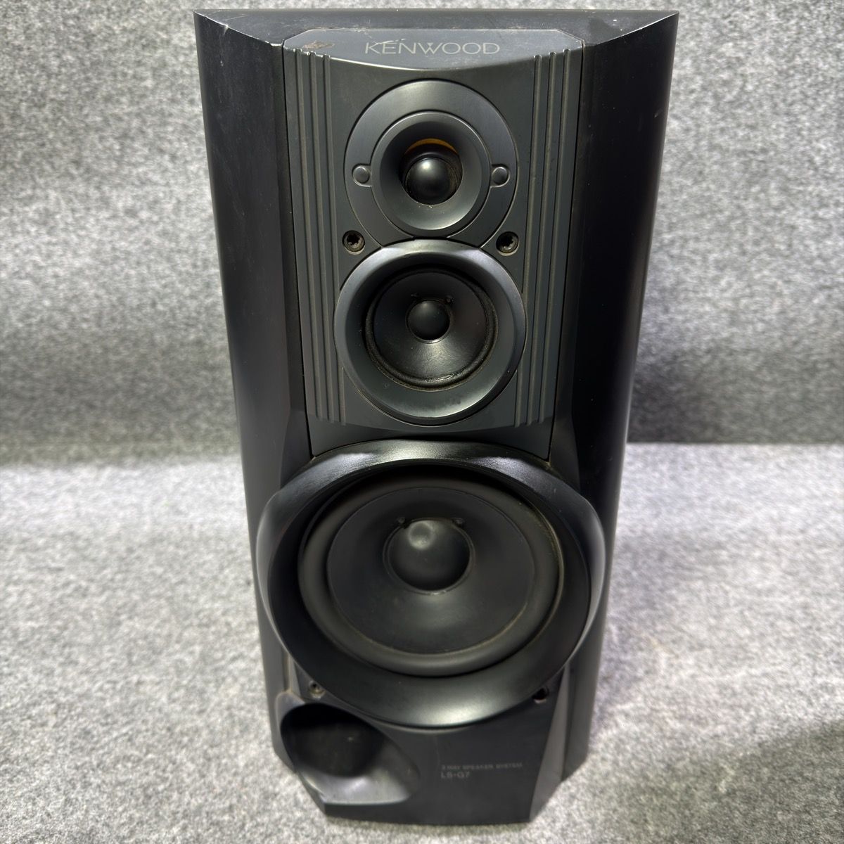 ジャンク】KENWOOD ケンウッド 3ウェイスピーカーペア LS-G7 80W 6Ω