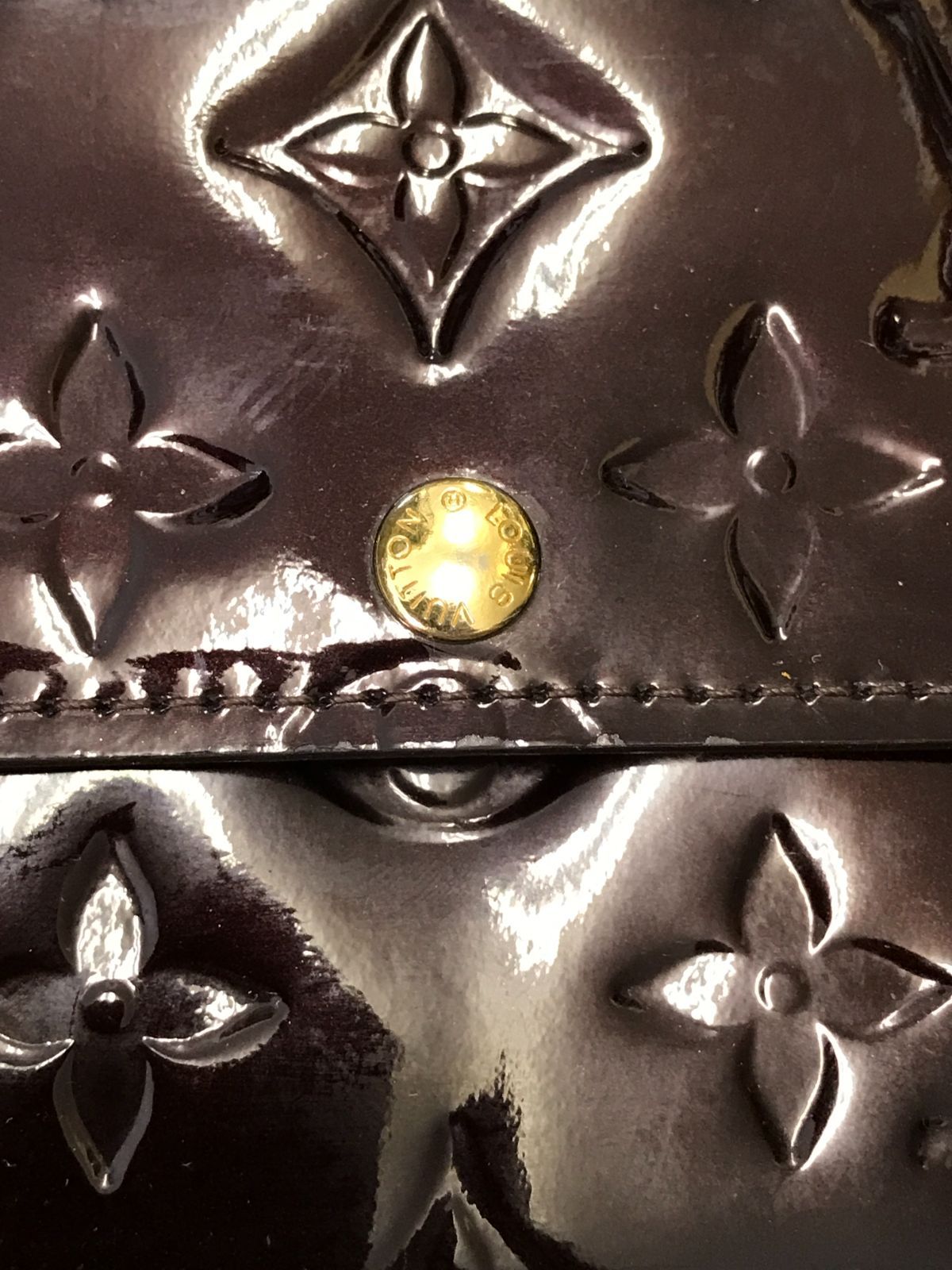 LOUIS VUITTON ルイヴィトン 長財布 ポルトフォイユサラ ヴェルニ