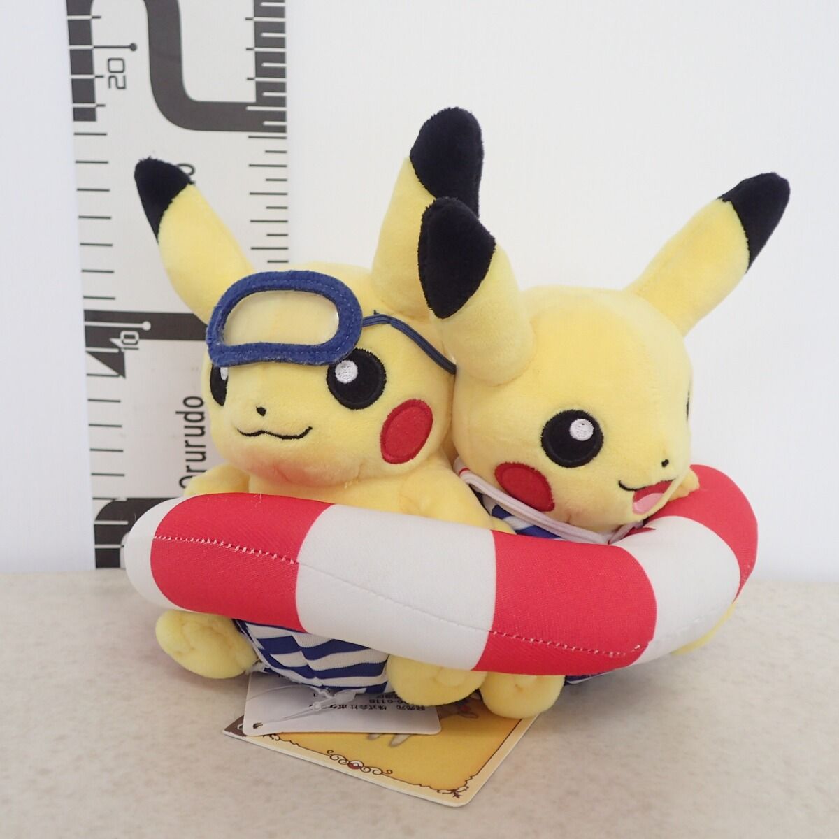 ポケモンセンター ぬいぐるみ マンスリーペアピカチュウ 2016年 7月 紙