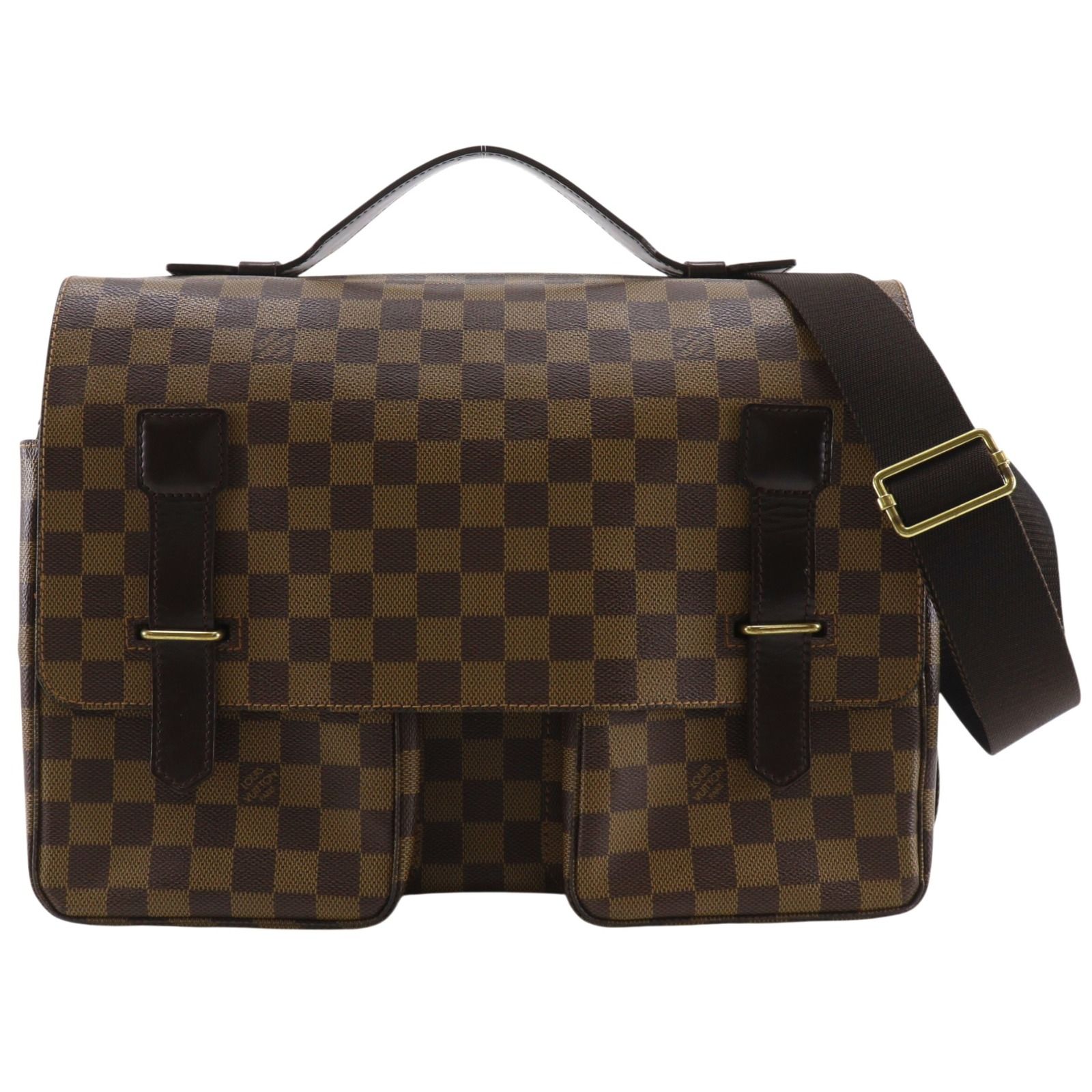 【LOUIS VUITTON】ルイ・ヴィトン ブロードウェイ N42270 ダミエキャンバス 茶 TH1020 ユニセックス ショルダーバッグ