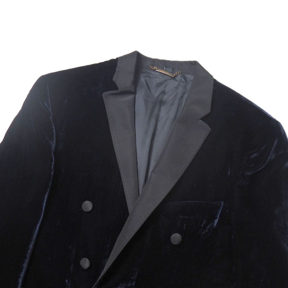 D&G ディーアンドジー ヴィンテージ ジャケット サイズ48 アシメヘム ブレザー ベロア ブランド古着【中古】20260630/RA9951 D&G ディーアンドジー ヴィンテージ ジャケット サイズ48 アシメヘム