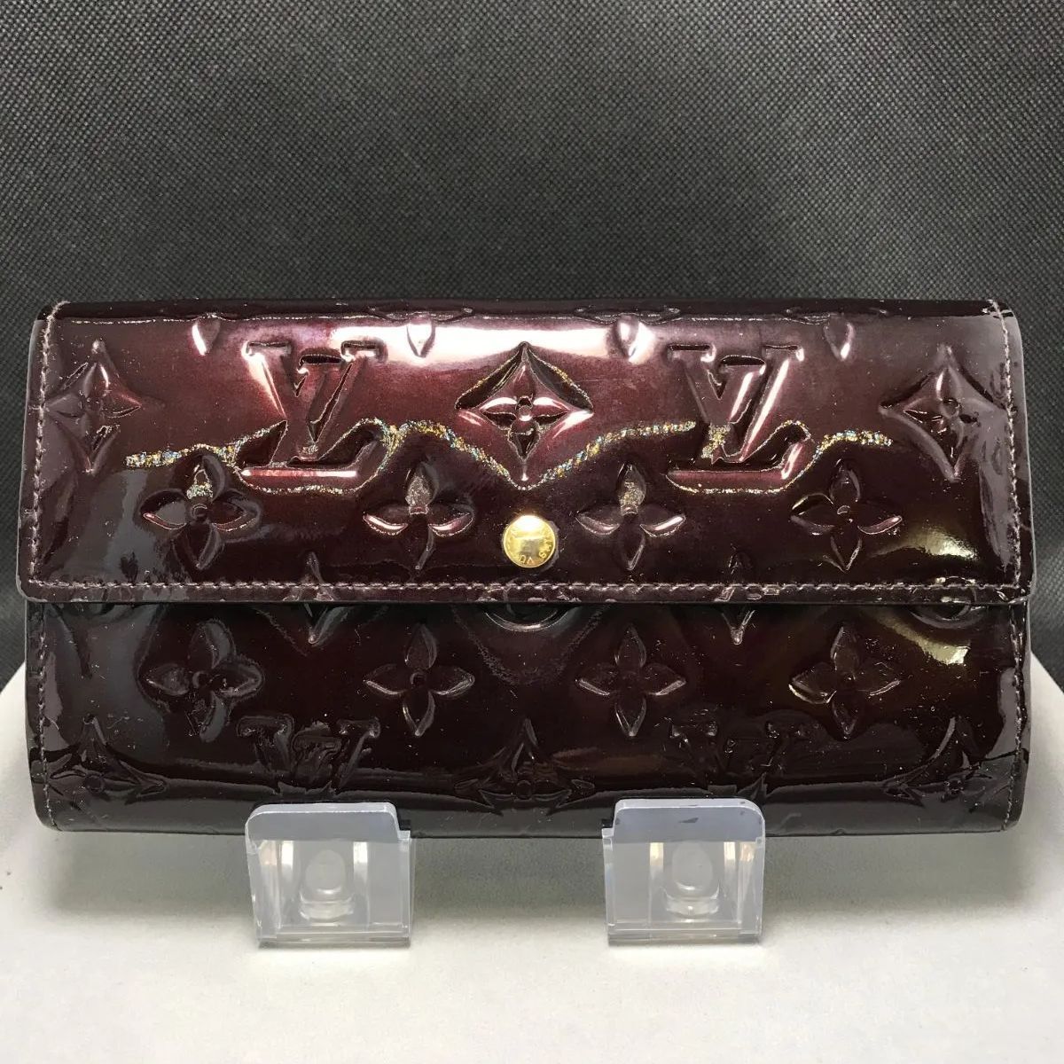 LOUIS VUITTON ルイヴィトン 長財布 ポルトフォイユサラ ヴェルニ