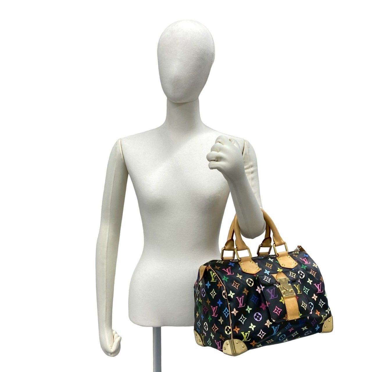 極 美品 LOUIS VUITTON ルイヴィトン スピーディ 30 モノグラム マルチ 