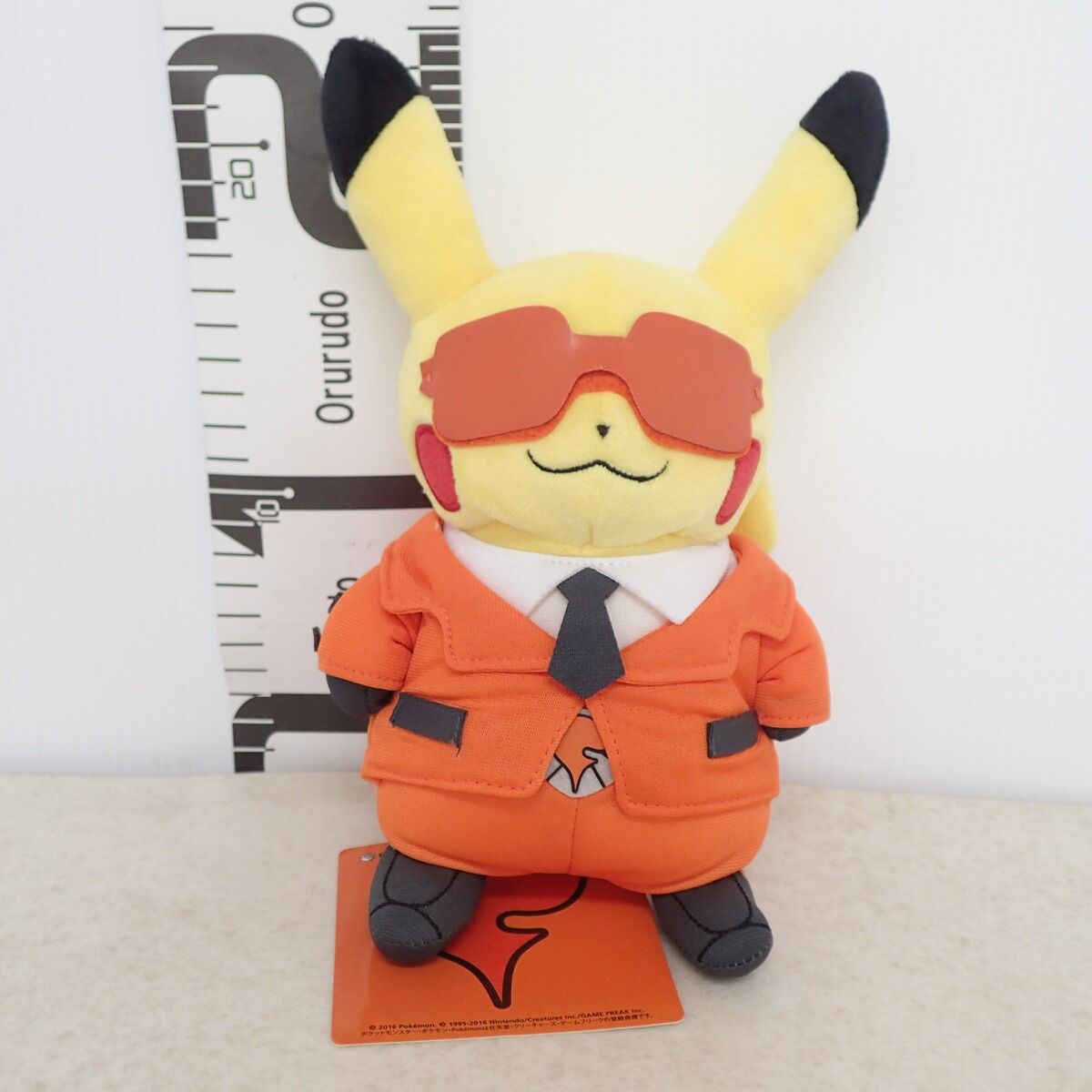 ポケモンセンター ぬいぐるみ 団員ごっこピカチュウ フレア団 紙タグ