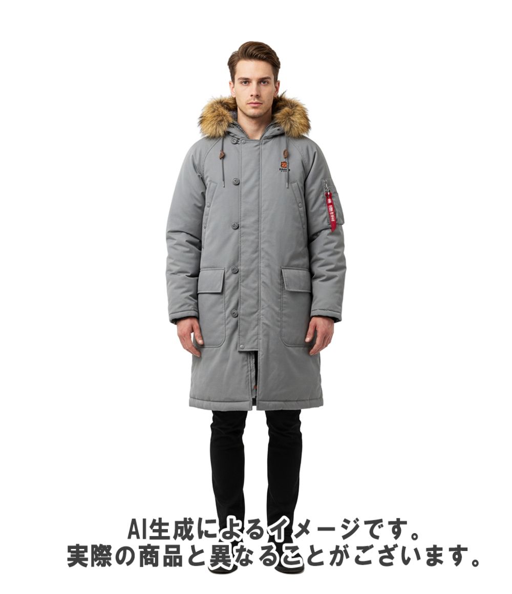 ケンゾー モッズコート フェイクファー フード付き ロングパーカー