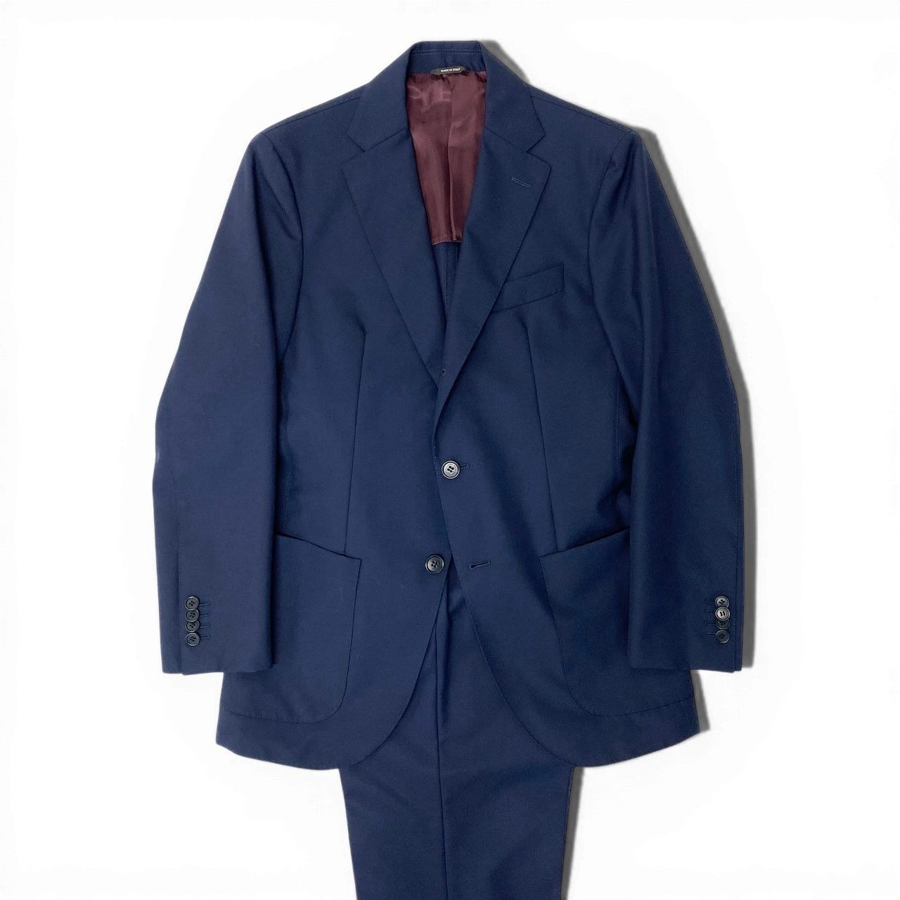85d9 《美品》 Loro Piana ロロピアーナ シングルスーツ セットアップ サイズ44 ネイビー フォーマル ビジネス 最高級t18r 70,400円