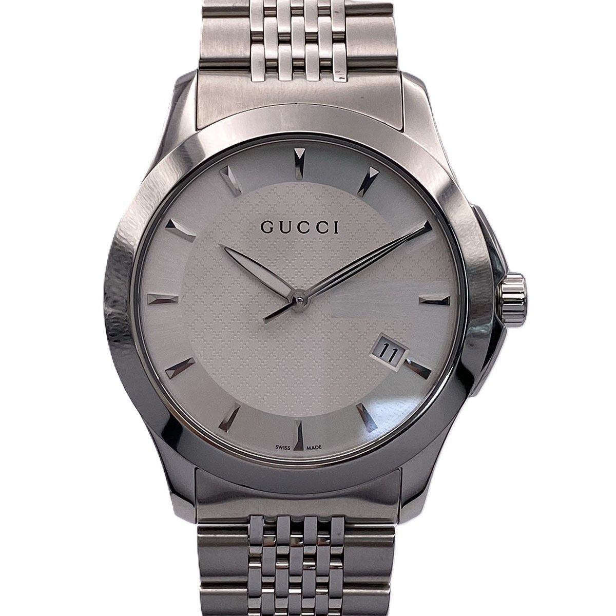 GUCCI グッチ Gタイムレス 腕時計 126.4 レディース ステンレススチール シルバー 中古
