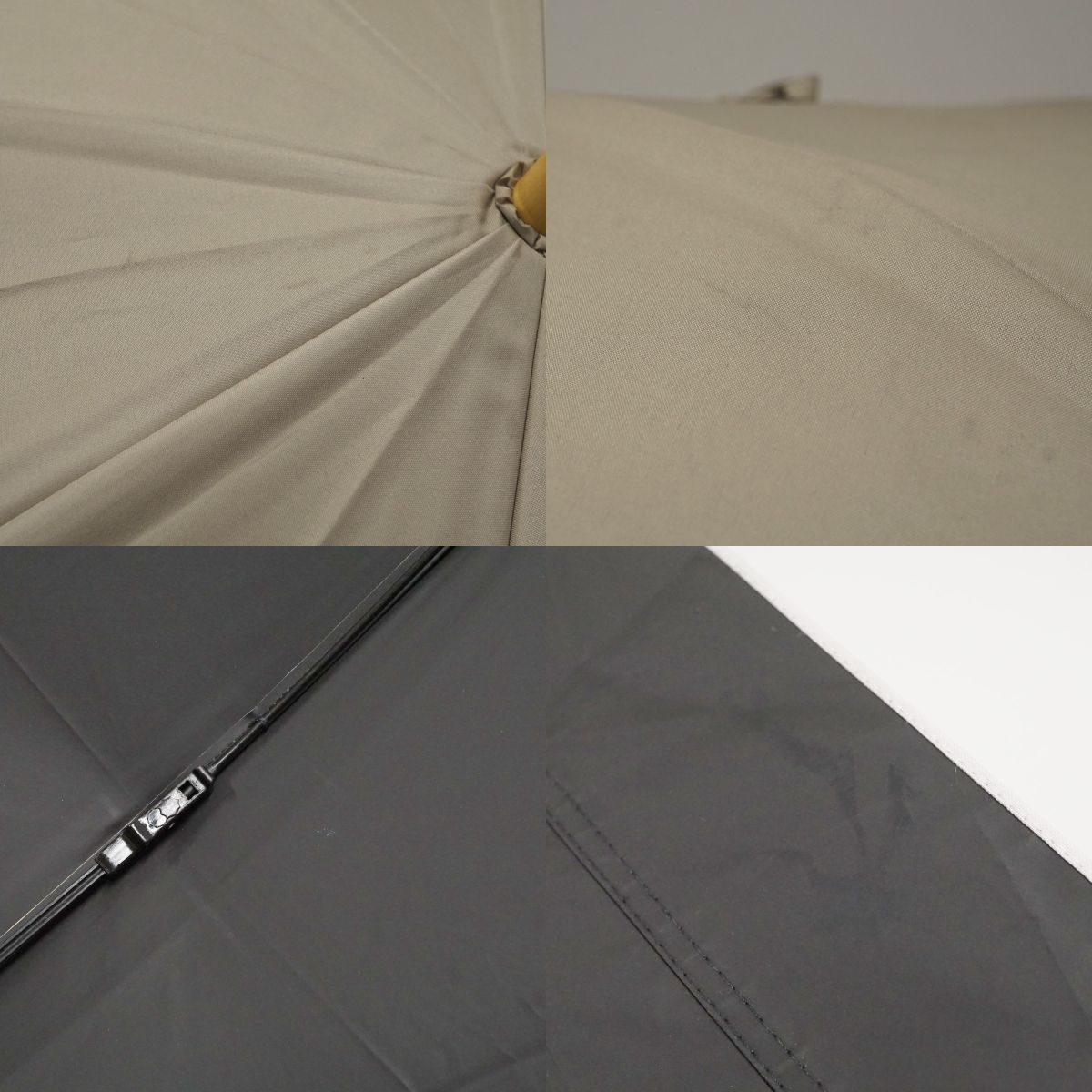 サンバリア100 完全遮光折日傘 USED美品 2段折 コンビ ベージュ UV 遮