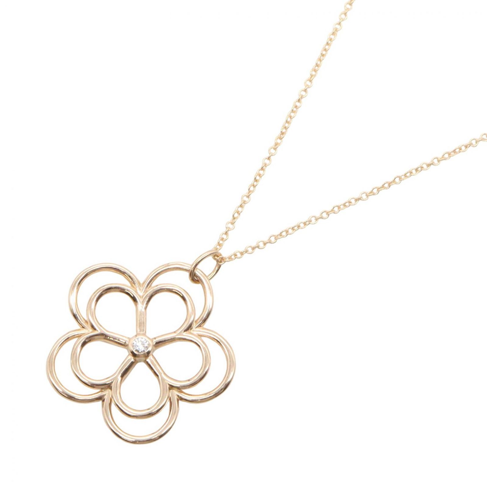 TIFFANY＆CO ティファニー オープンフラワー 1PD ネックレス ネックレス