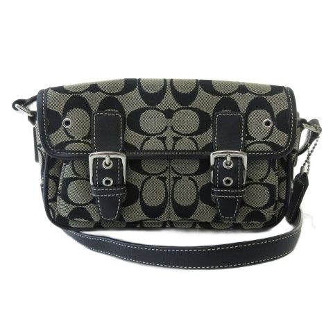 コーチ COACH 6844 ショルダーバッグ シグネチャー クロスボディ グレー ブラック 7,957円