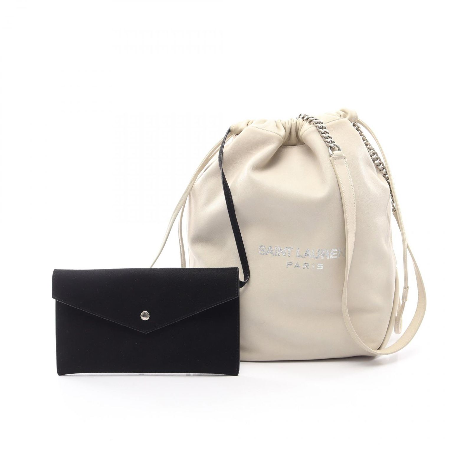 SAINT LAURENT PARIS サンローランパリ TEDDY テディ ポーチ付き 巾着 