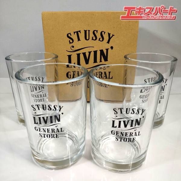 STUSSY LIVIN' GENERAL STORE ステューシー ロゴタンブラー 4個セット
