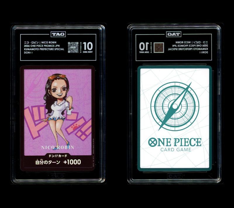 PSA10相当 TAG10 ドン!!カード ニコ・ロビン 熊本スペシャル プロモ