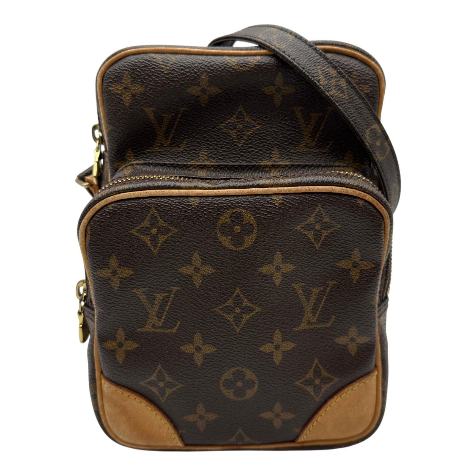 ルイ・ヴィトン LOUIS VUITTON アマゾン M45236 ブラウン モノグラム/レザー レディース ショルダーバッグ