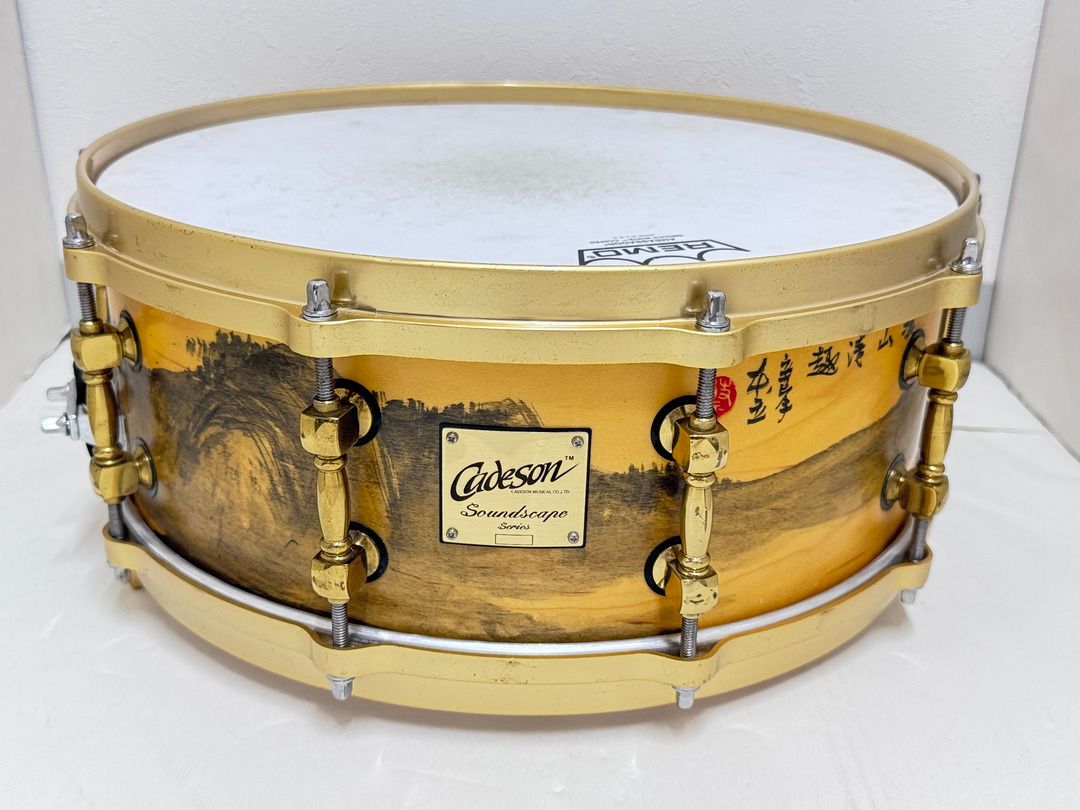 USED CADESON Soundscape Series Chinese Water Color Series Hand painted Snare Maple +R.F.14×5.5 メイプル6ply＋6ply