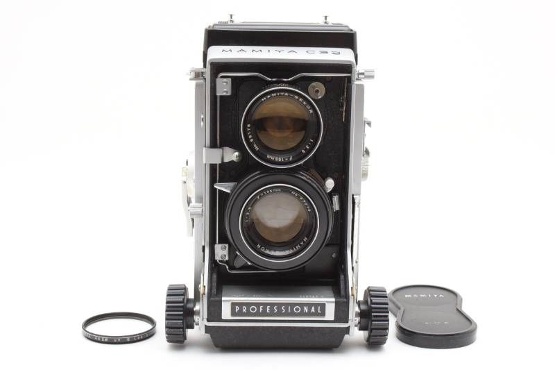 実用品 MAMIYA マミヤ C33 PROFESSIONAL 3.5 105mm 二眼カメラ #4243-7
